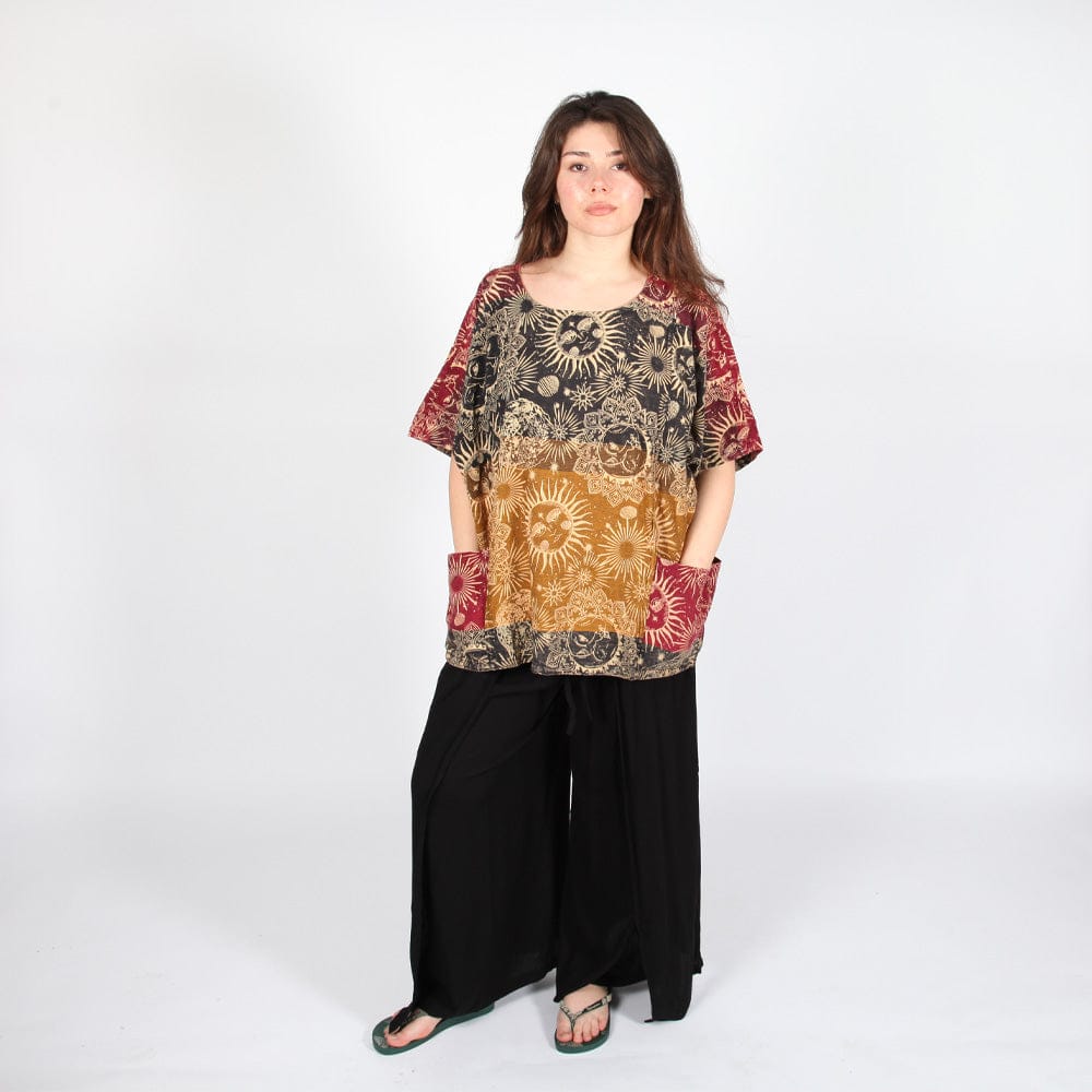 Printed Artist Smock Top
