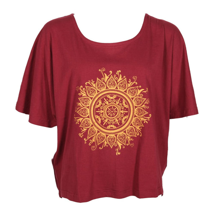 Henna Sun Slouch Batwing Top