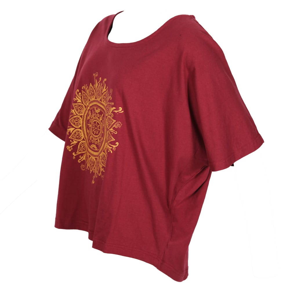 Henna Sun Slouch Batwing Top