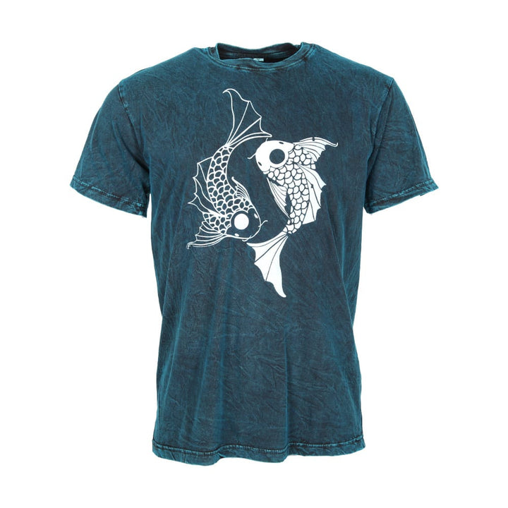 Screen Print Pisces Design T-Shirt