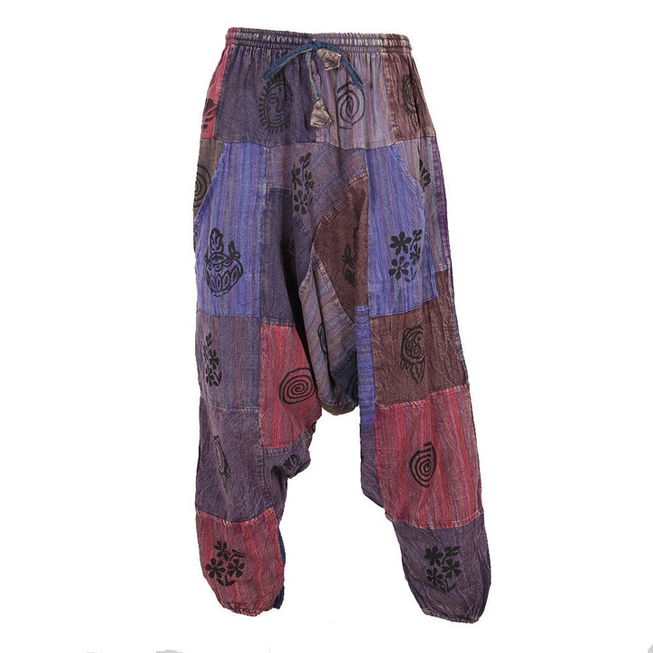 Block Print Patch Aladdin Pants
