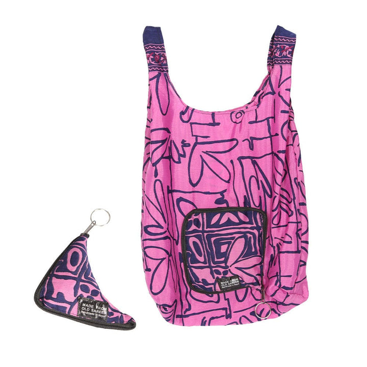 Recycled Sari Fold Out Bag