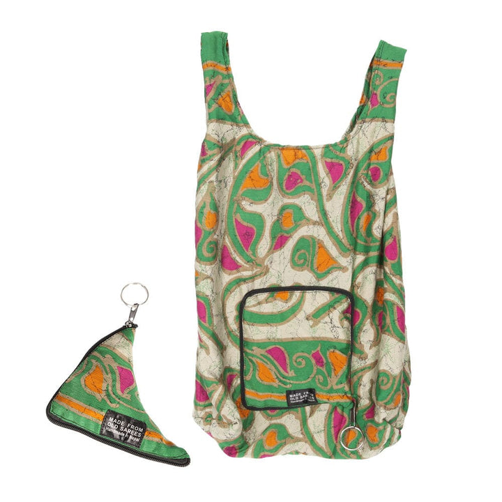 Recycled Sari Fold Out Bag