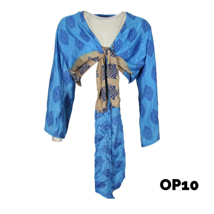 Upcycled Sari Wrap Top