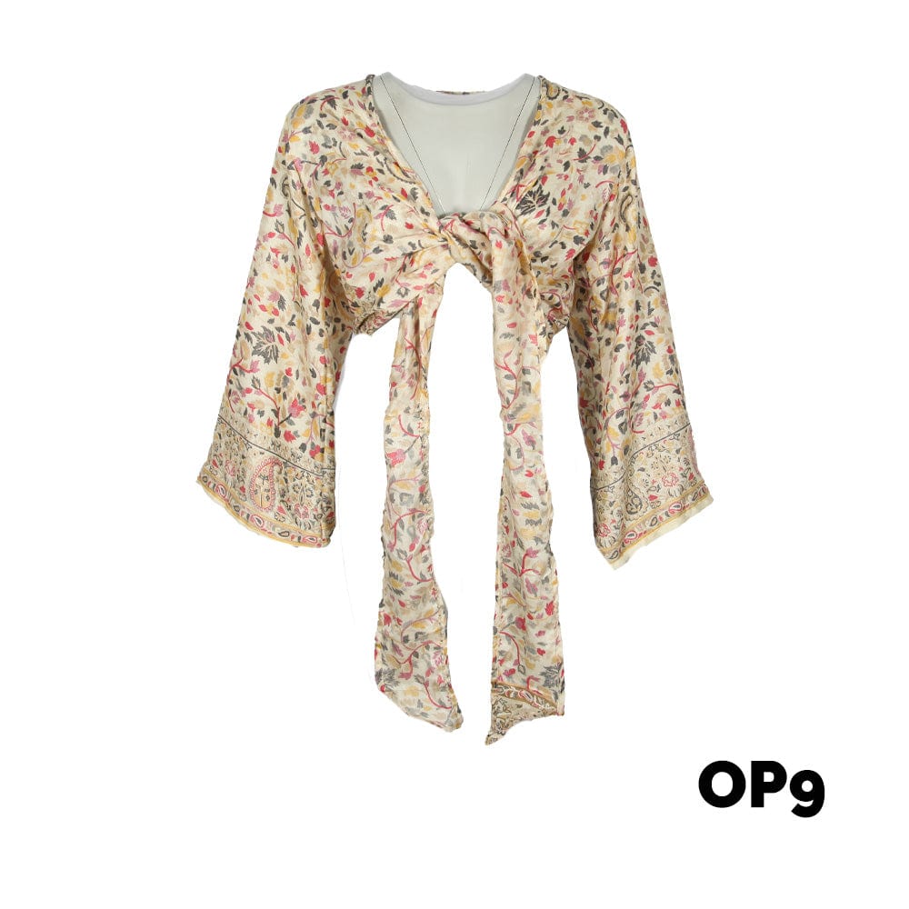 Upcycled Sari Wrap Top