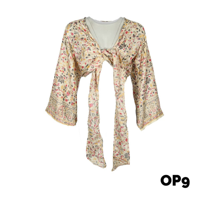 Upcycled Sari Wrap Top
