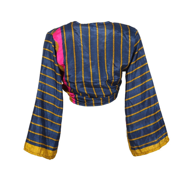 Upcycled Sari Wrap Top