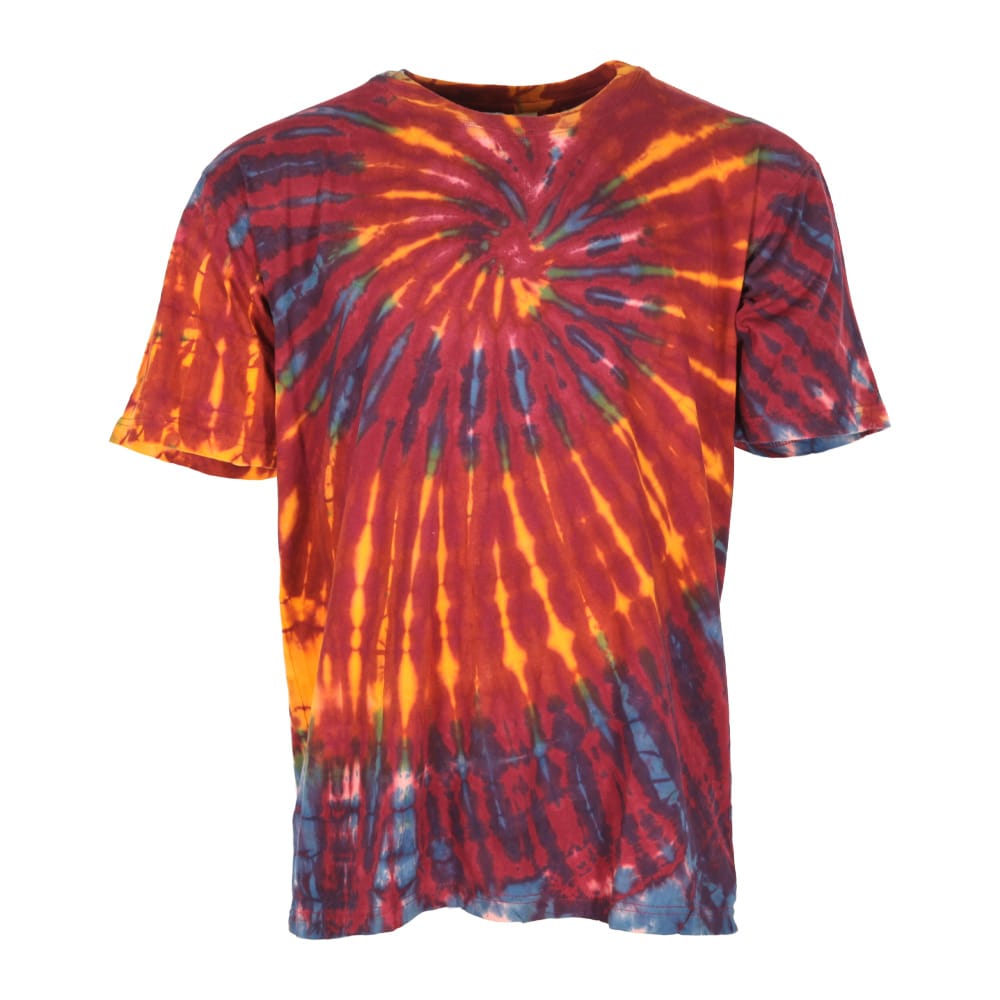Maroon Tie Dye T Shirt