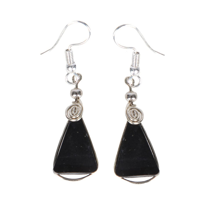 Triangle Stone Earrings