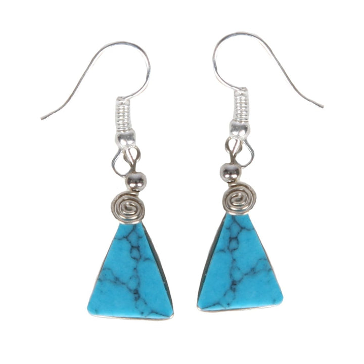 Triangle Stone Earrings