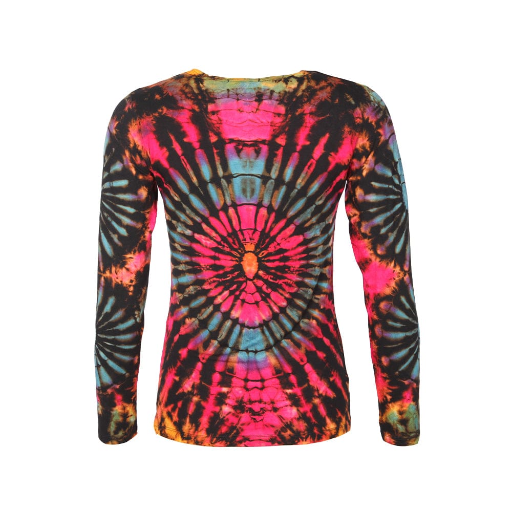 women's long sleeve tie dye shirt