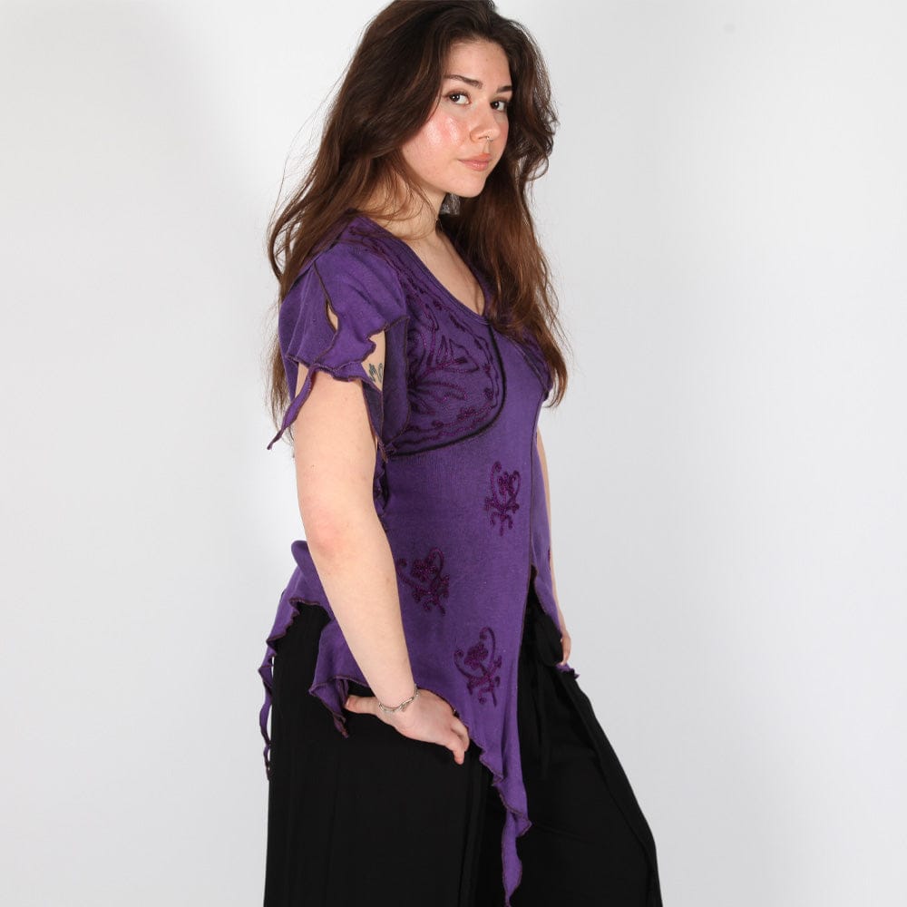 Gothic fairy pixie top