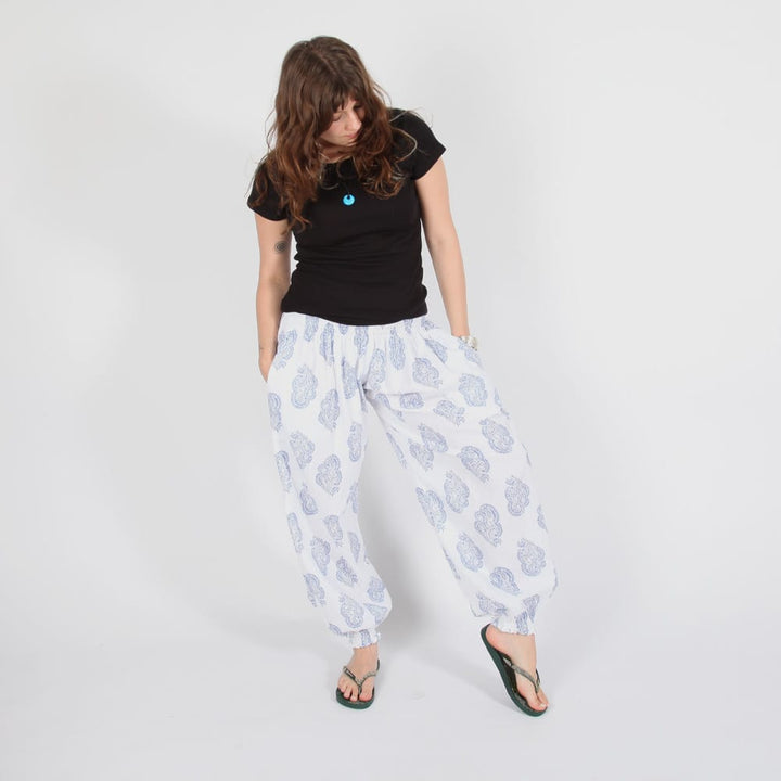 Crepe Cotton Harem Pants