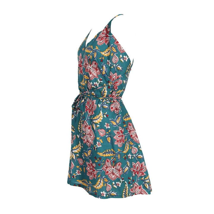 Summer Flower Scarf Dress