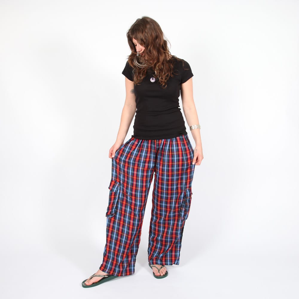 Check Cargo Trousers