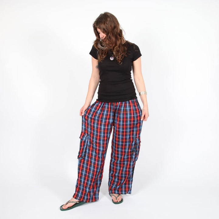 Check Cargo Trousers
