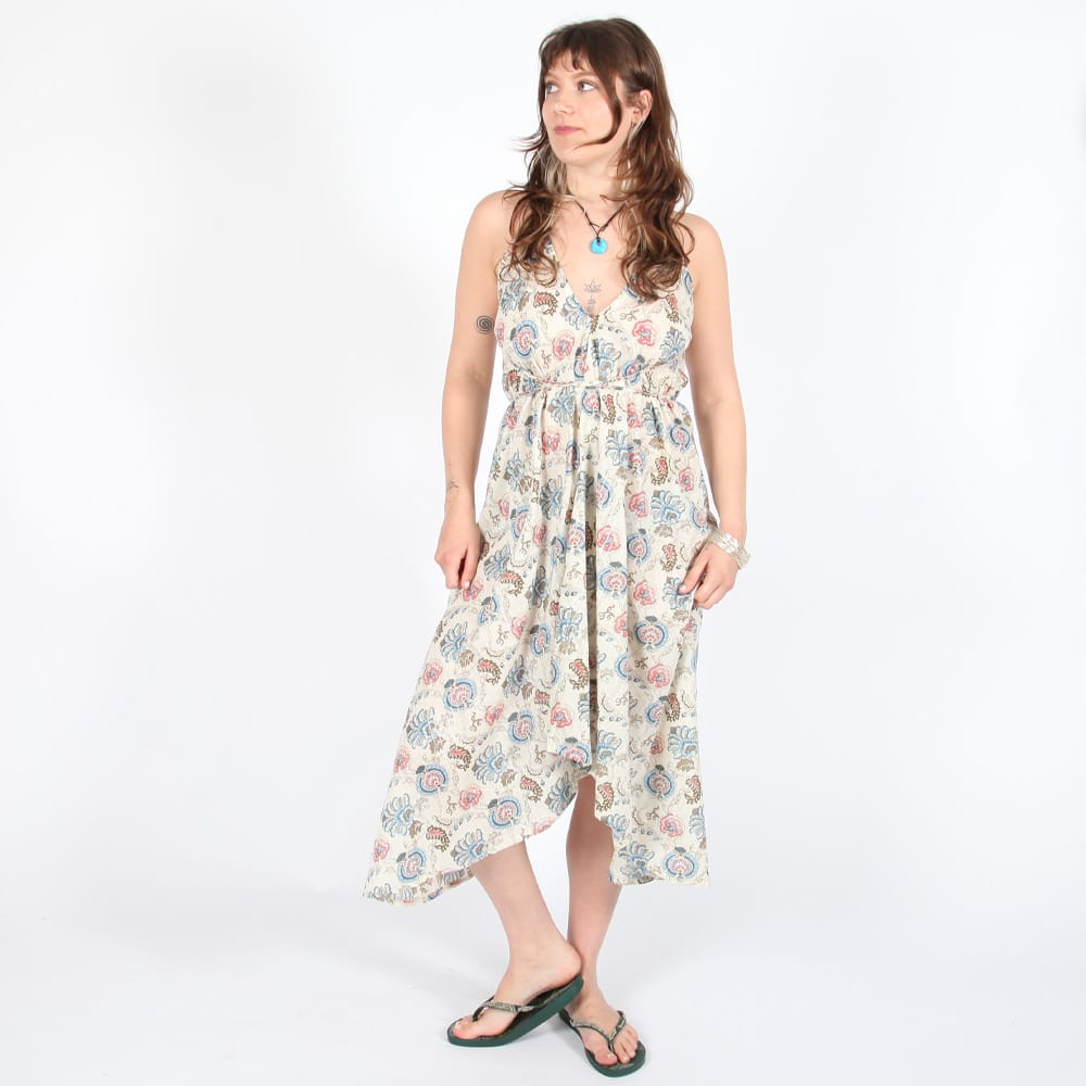 Lurex Scarf Dress