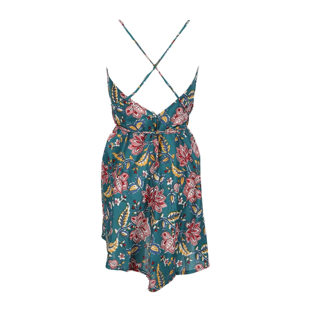 Summer Flower Scarf Dress