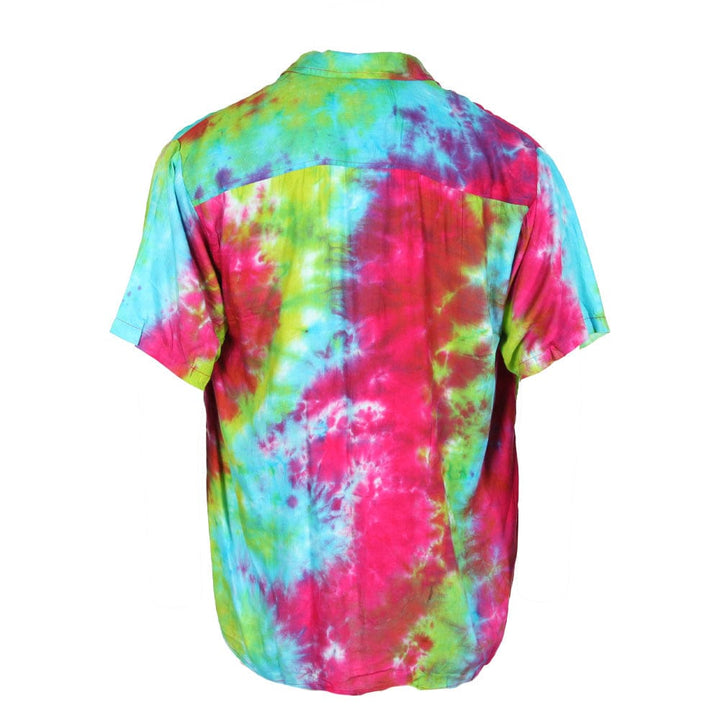 Men's Oversized Tie Dye Short Sleeved Shirt