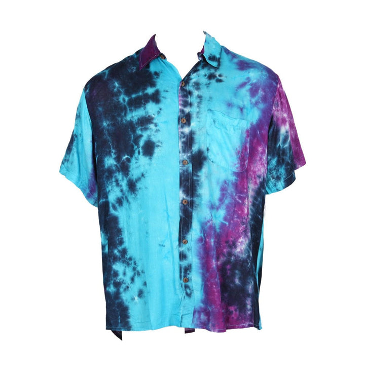 Men's Oversized Tie Dye Short Sleeved Shirt