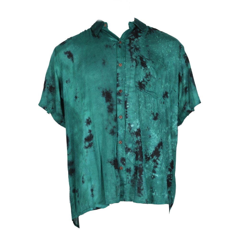 Men's Oversized Tie Dye Short Sleeved Shirt