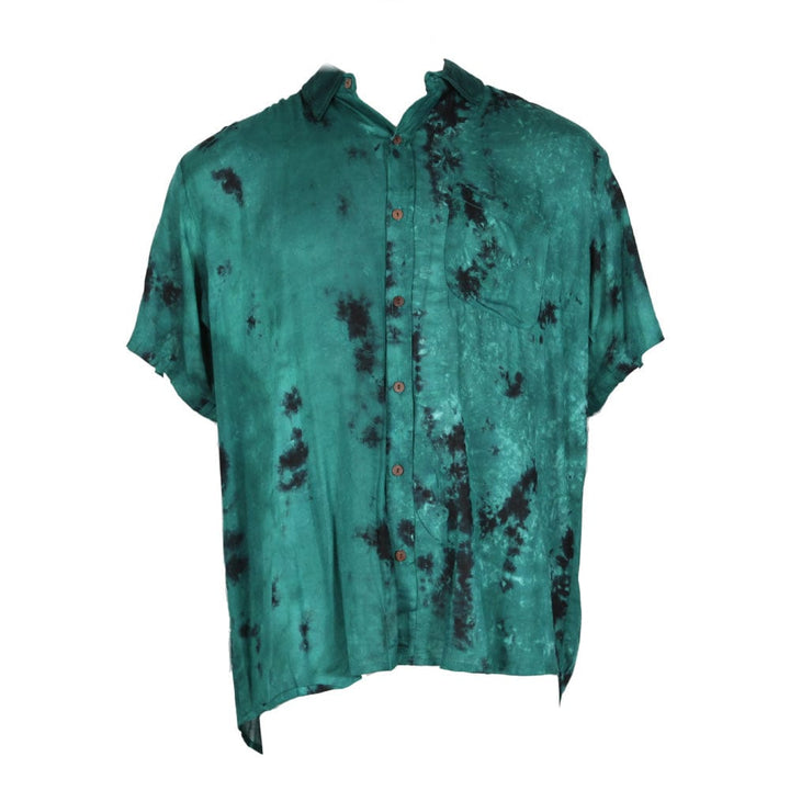 Men's Oversized Tie Dye Short Sleeved Shirt