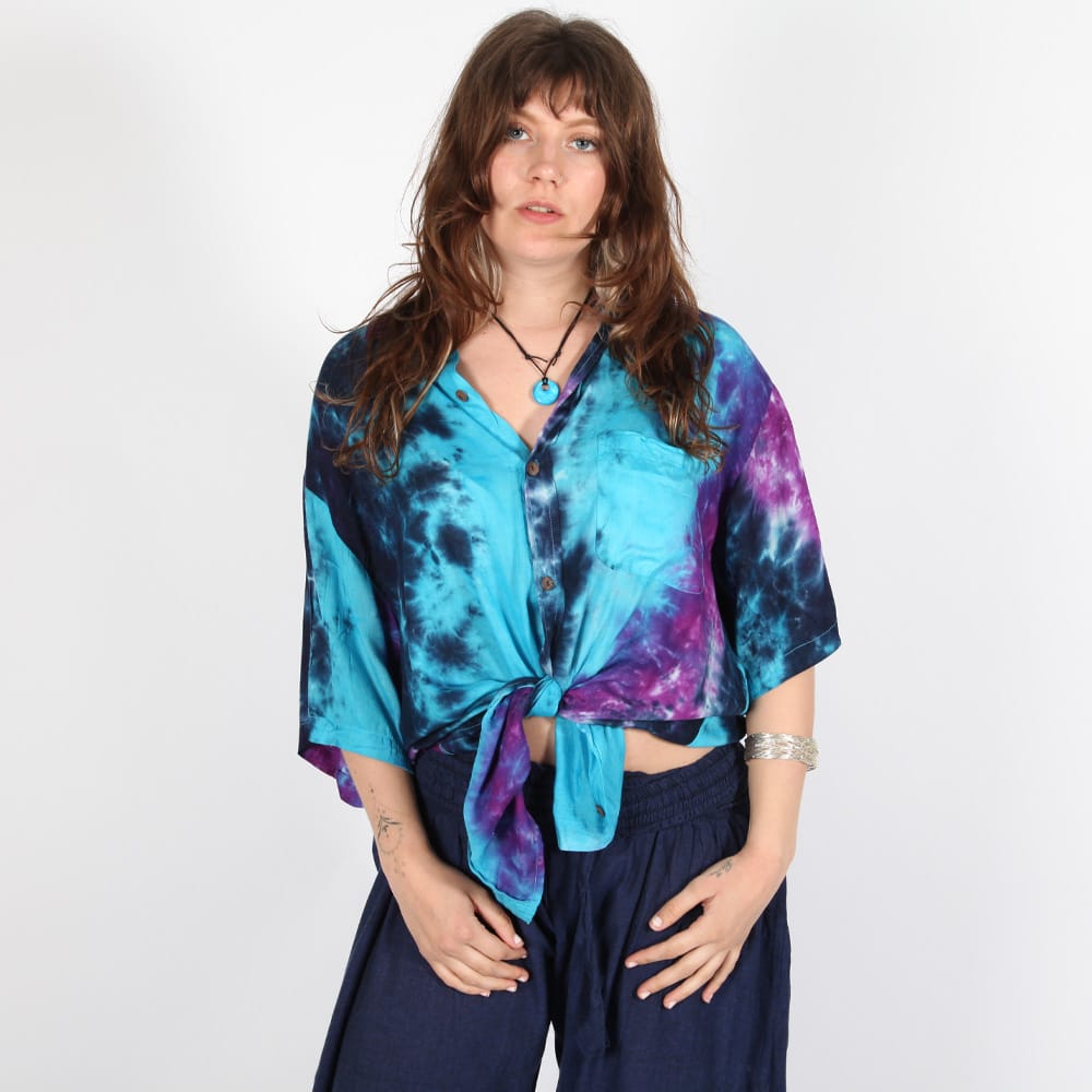 Oversized Tie Dye Short Sleeved Shirt