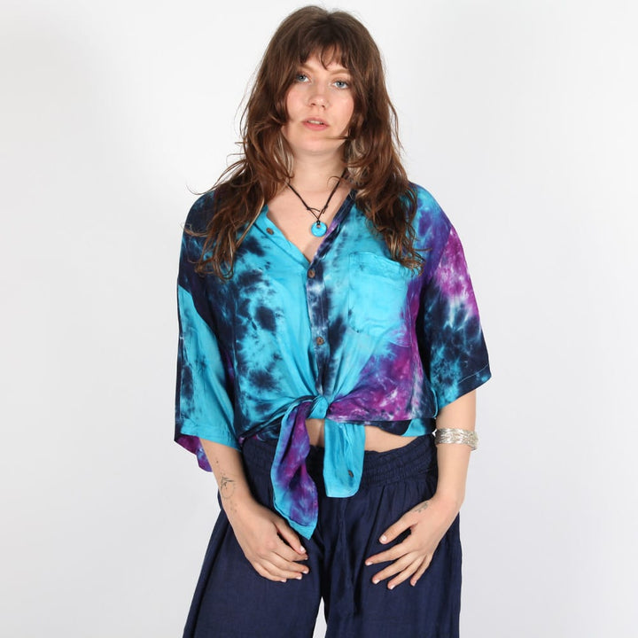 Oversized Tie Dye Short Sleeved Shirt