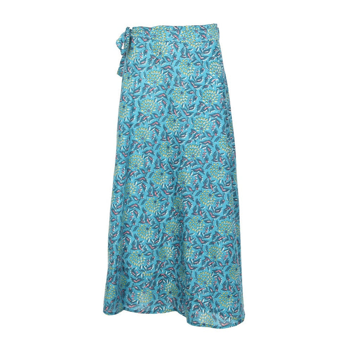 Block Print Wrap Skirt