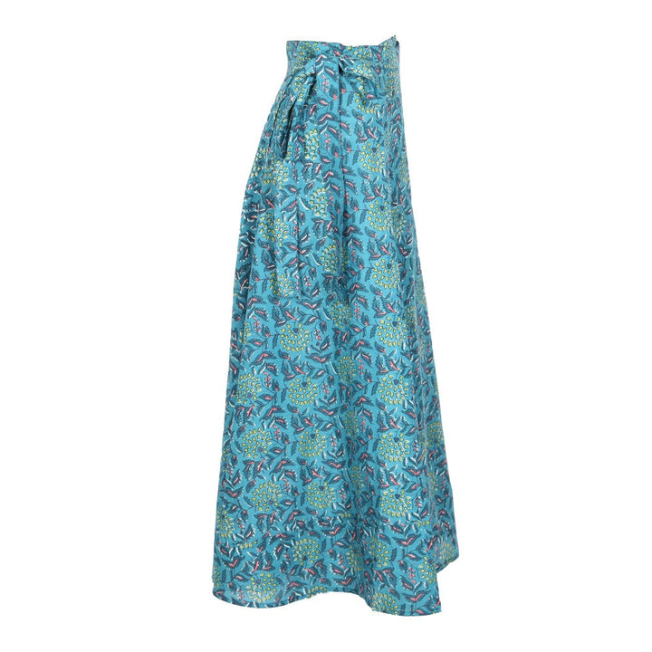 Block Print Wrap Skirt