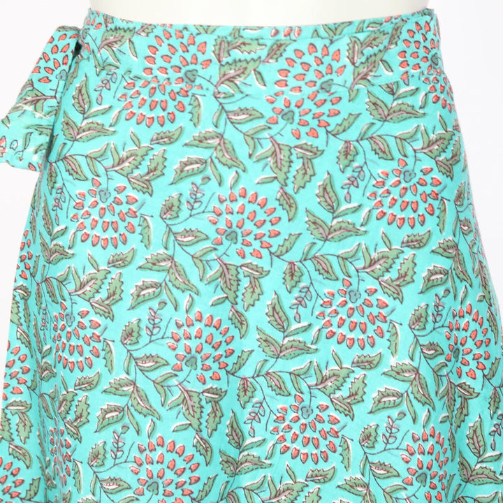 Block Print Wrap Skirt
