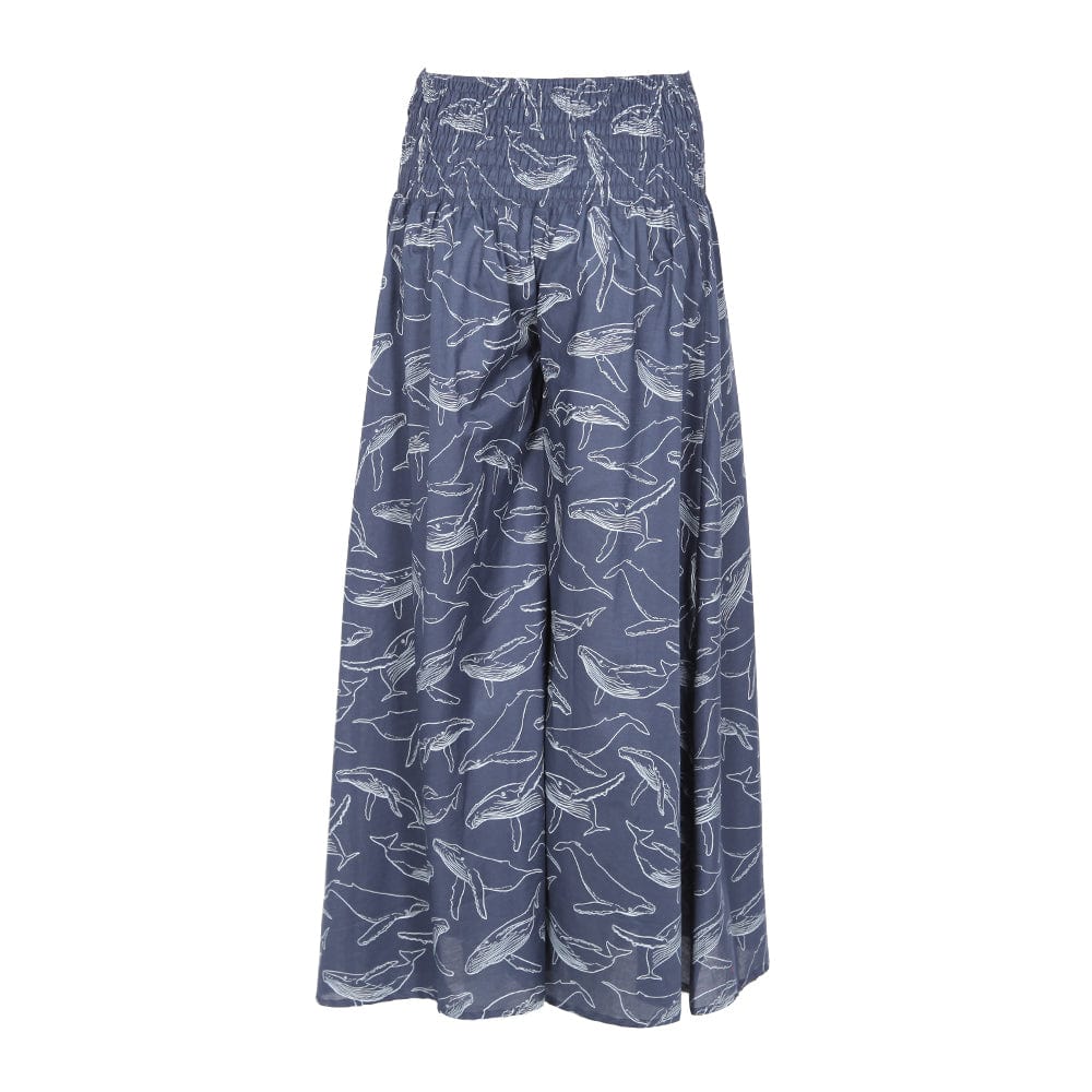 Whale Print Palazzo Trousers..