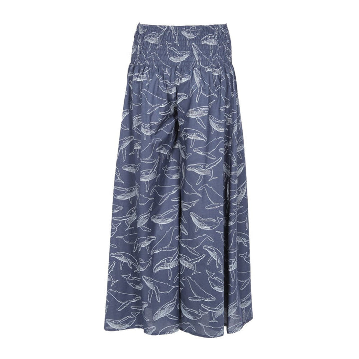 Whale Print Palazzo Trousers..