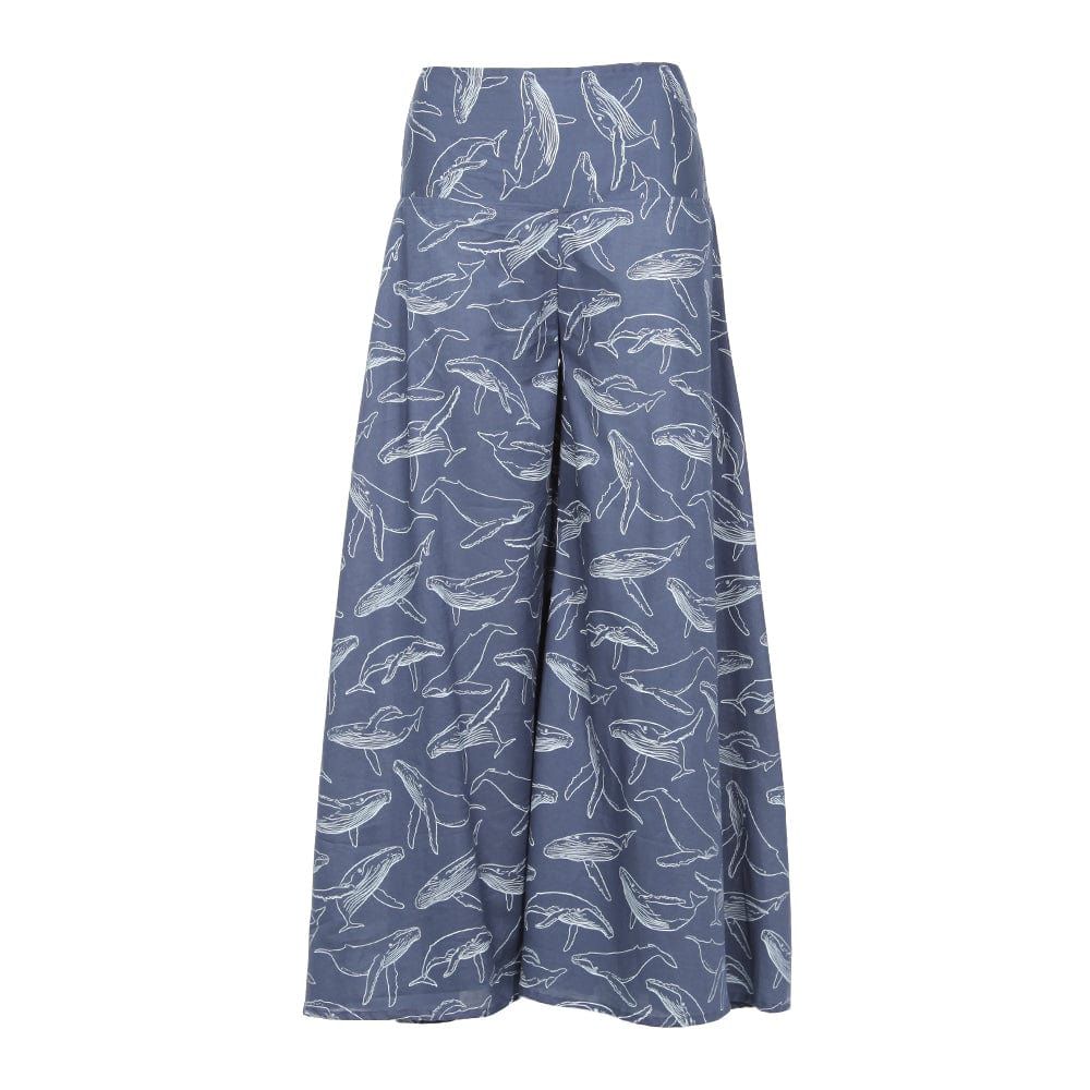 Whale Print Palazzo Trousers..