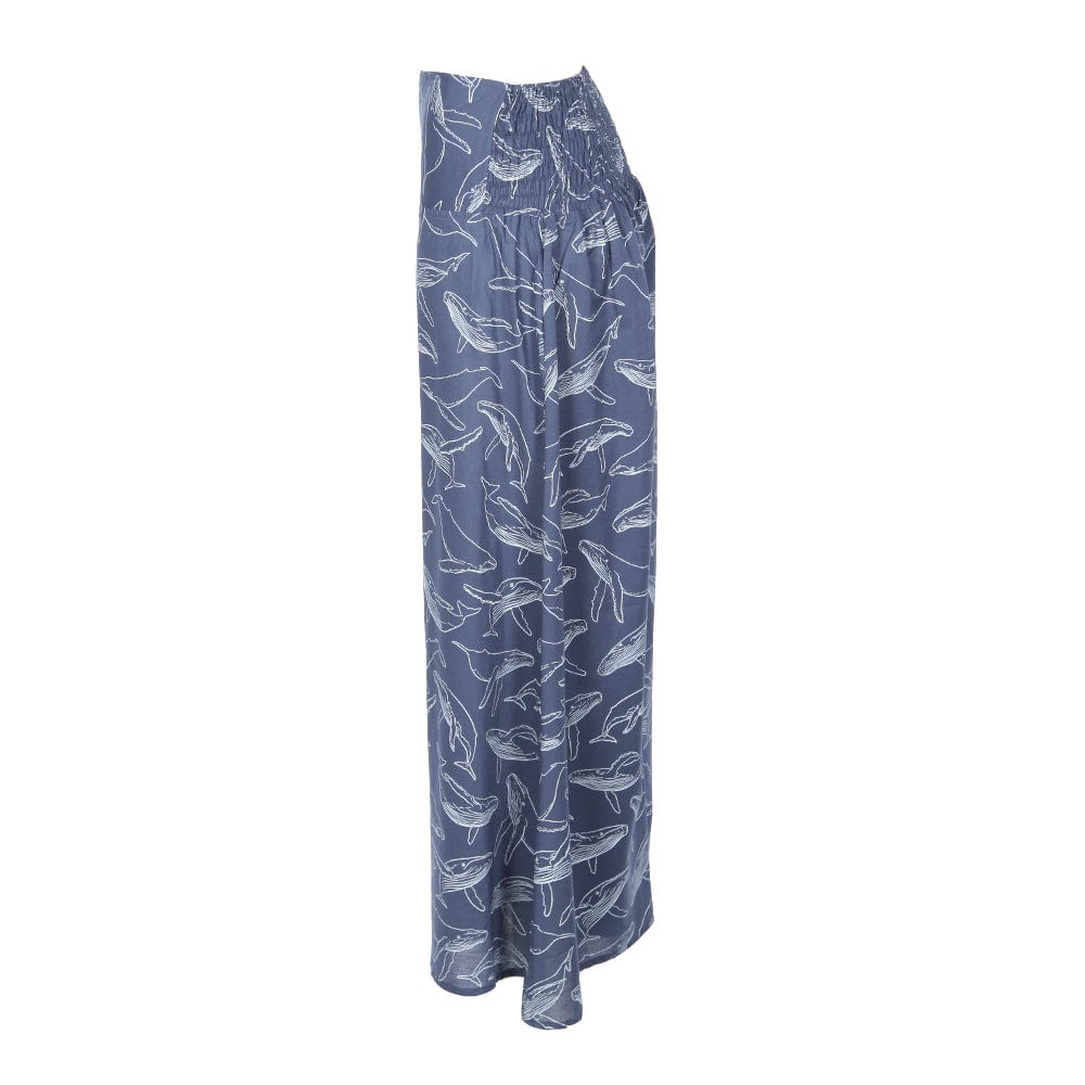 Whale Print Palazzo Trousers