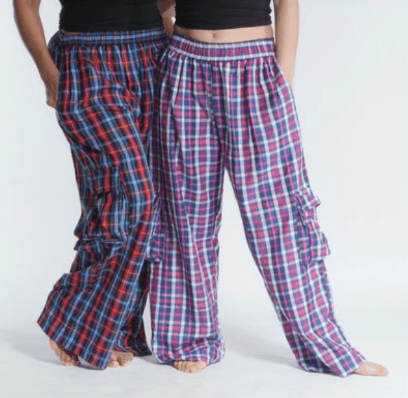 Check Cargo Trousers