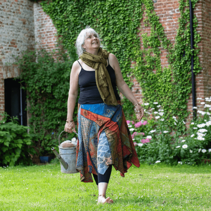 Kantha Patchwork Hanky Hem Skirt