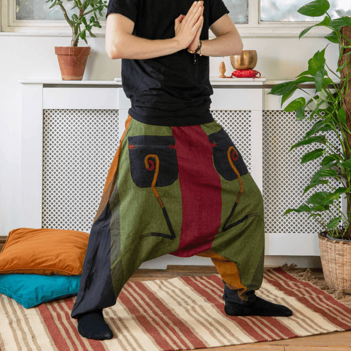 Men's Drop Crotch Ali Baba Trousers