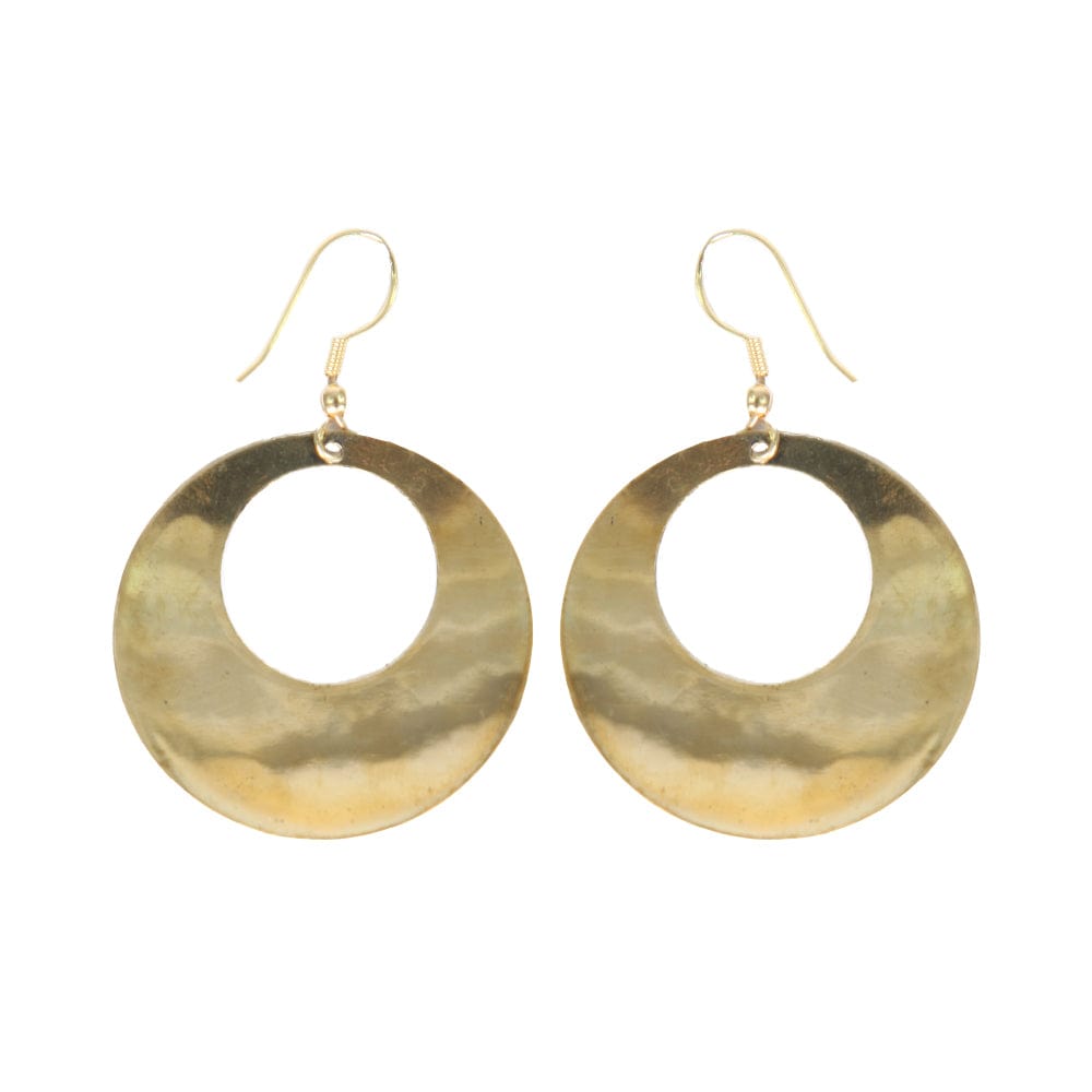 Engraved Elephant Hoop Earrings