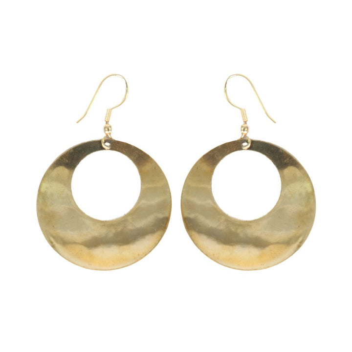 Engraved Elephant Hoop Earrings