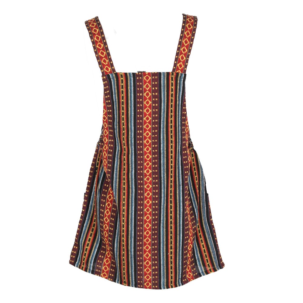Cotton Thai Weave Dungaree Dress