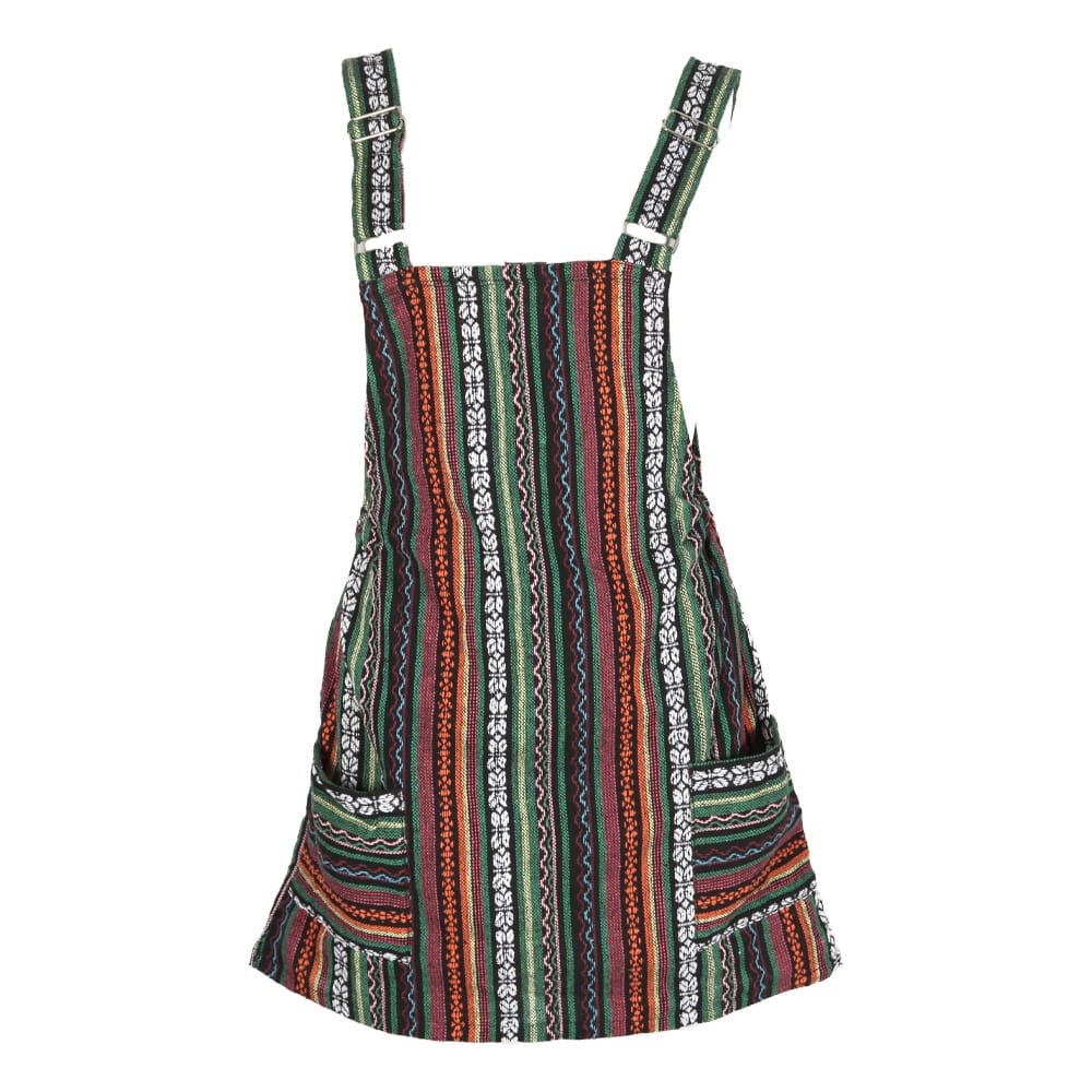 Cotton Thai Weave Dungaree Dress