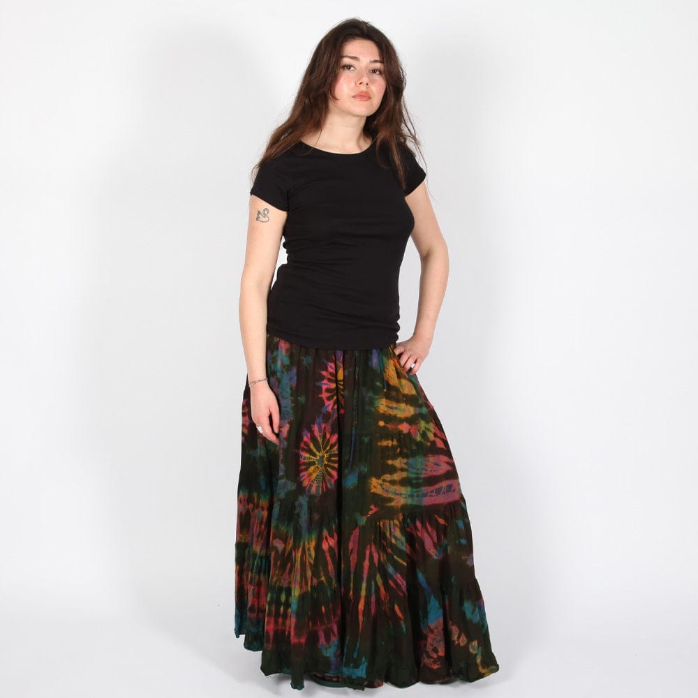 Tie Dye Maxi Skirt
