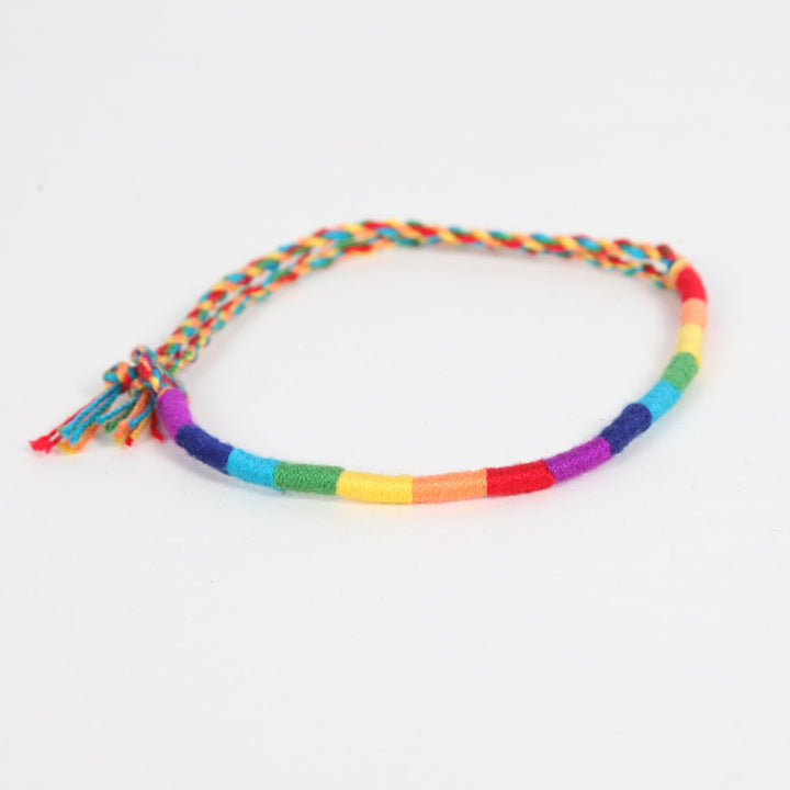 Rainbow Stripe Friendship Bracelet
