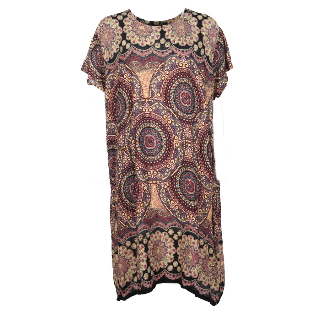 Floral Mandala Shift Dress