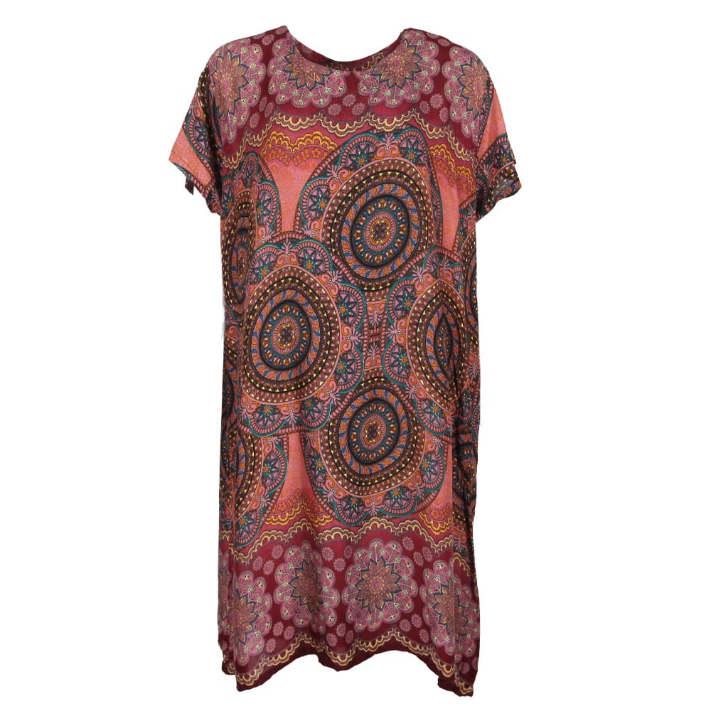 Floral Mandala Shift Dress