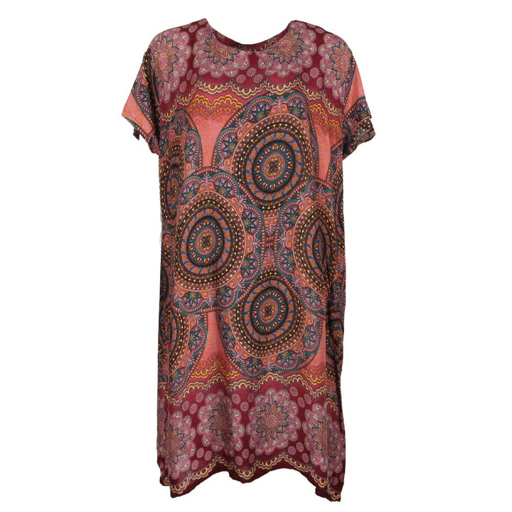 Floral Mandala Shift Dress