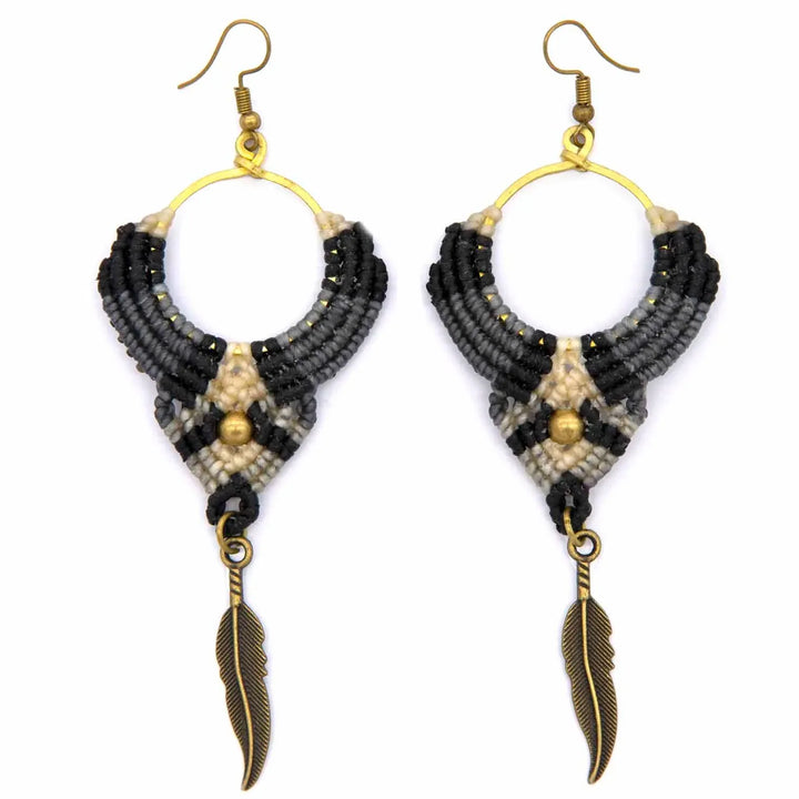 Boho Feather Earrings