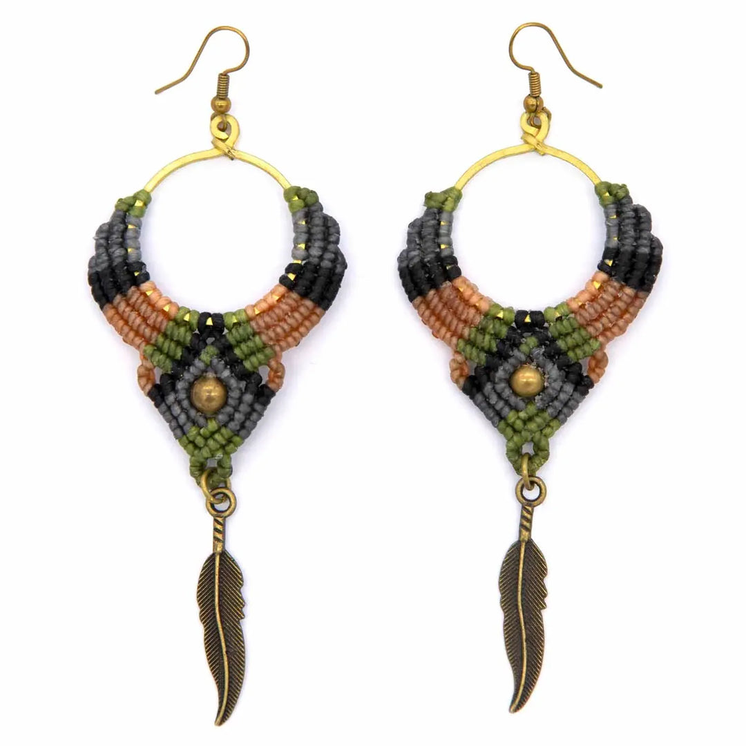 Boho Feather Earrings