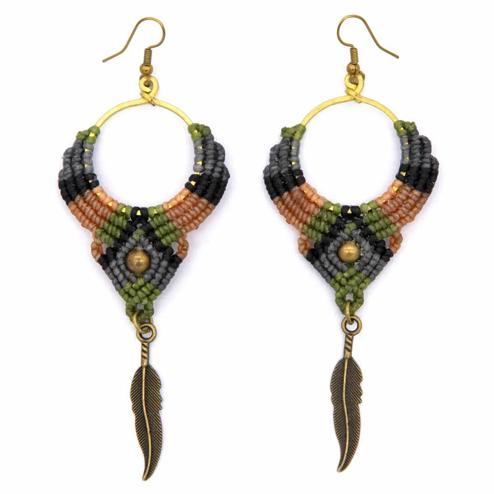 Boho Feather Earrings